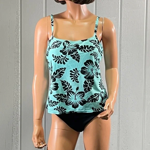 Aqua Couture Swim Aqua Couture Womens Tropical Print Tankini